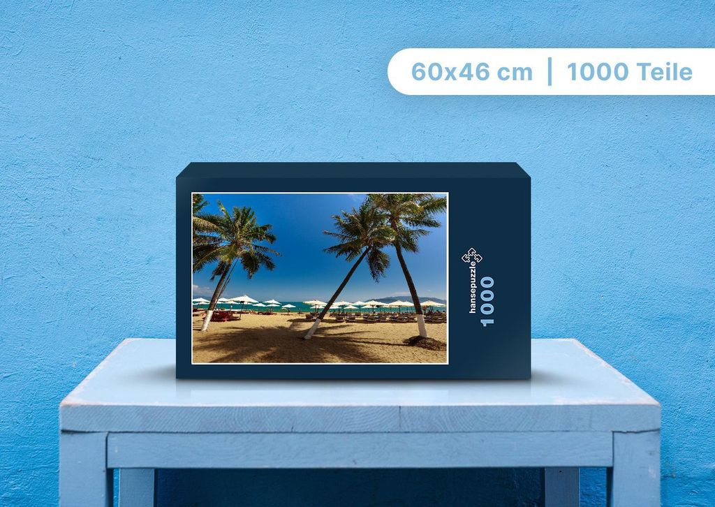 hansepuzzle 97949 - Nha Trang Puzzle, 1000 Teile, Orte, 60,0 x 46,0cm mit hochwertiger Aufbewahrung, Kartonbox und wiederverschließbarem Beutel