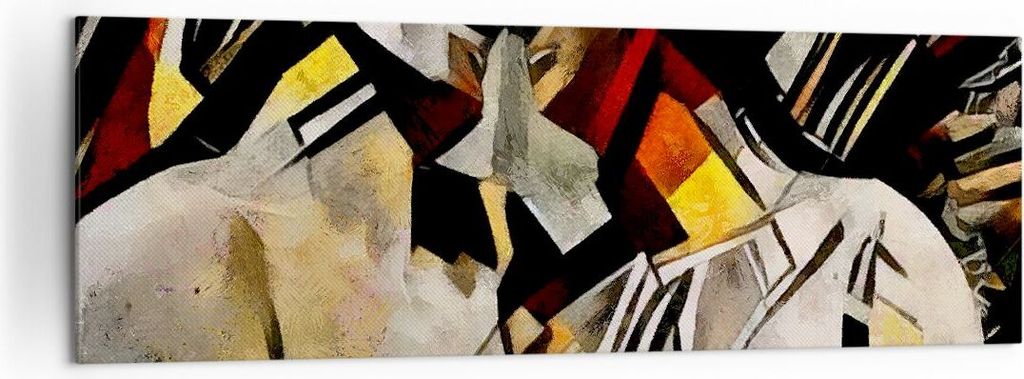 Bild auf Leinwand - Leinwandbild - Skulptur modern - 160x50cm - Wand Bild - Wanddeko - Wandbilder - Leinwanddruck - Bilder - Kunstdruck - Wanddekor...