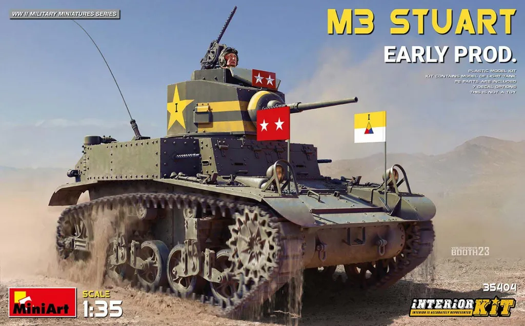 MiniArt 1:35 M3 Stuart Early Production avec Intérieur Complet 35401