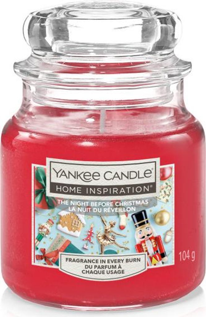Yankee Candle Duftkerze Kleines Glas The Night Before Christmas 104 g rot