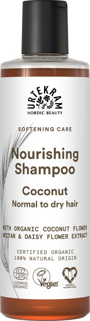 Urtekram Coconut Shampoo, 250 ml, Šampon, Neprofesionální, Obrázek produktu 