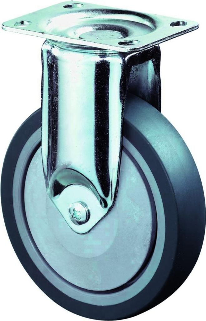 BS Rollen Bockrolle A85.1 Durchmesser 100mm Tragfähigkeit 80kg Vollgummireifen - C110.A85.100