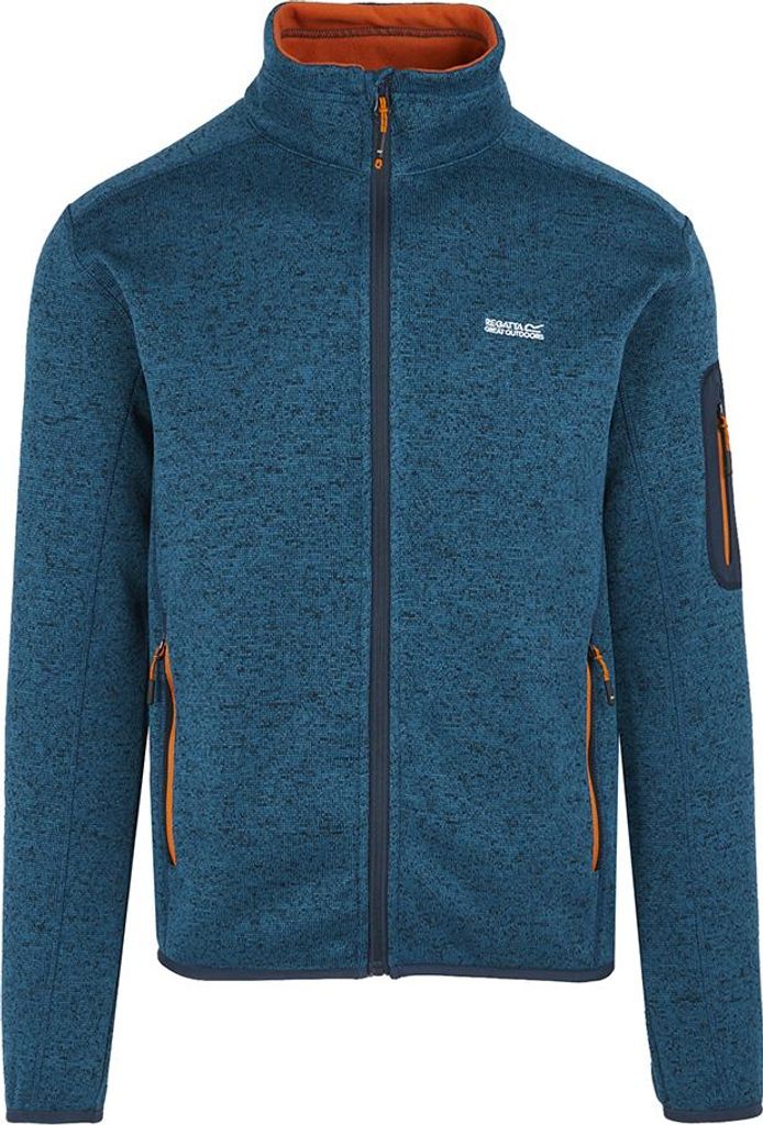Regatta Newhill Strickfleecejacke Herren, Größe:XXL, Farbe:Blau