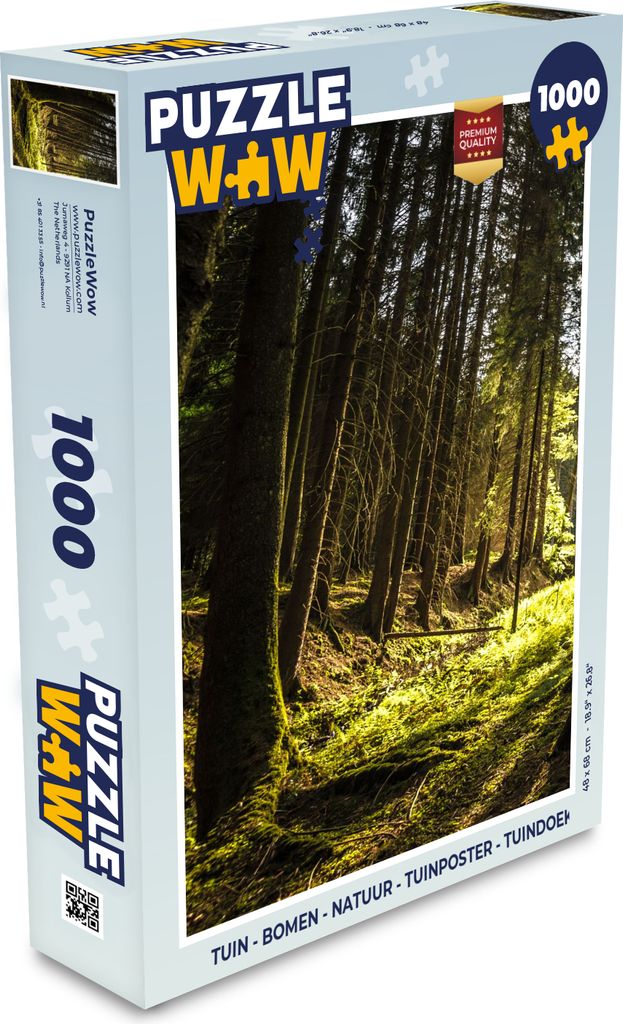 MuchoWow Puzzle 1000 Teile Baum - Natur - Sonne - Wald - Spielzeug - Alt und Jung - Spiele - Puzzeln