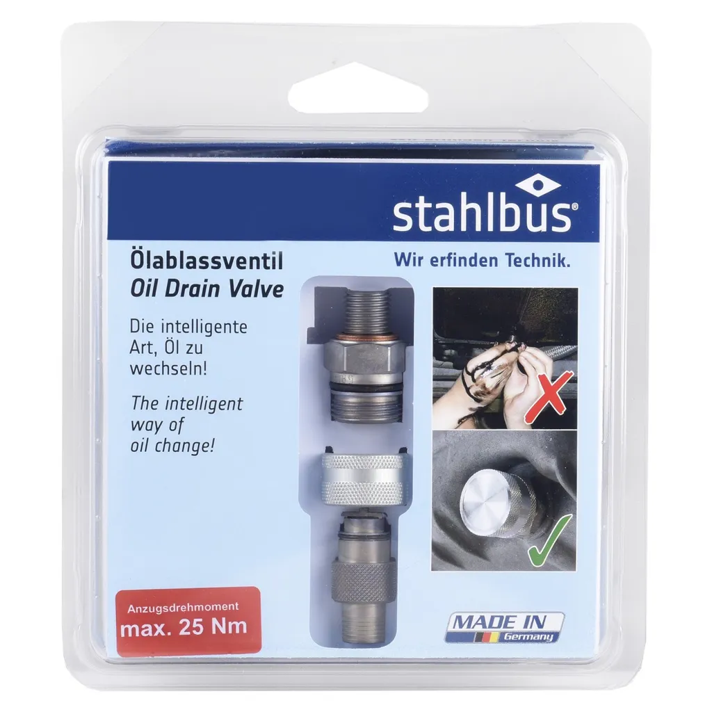 Stahlbus Valvola Scarico Olio M14x1.5x12mm - Acciaio Set Completo 100% Originale