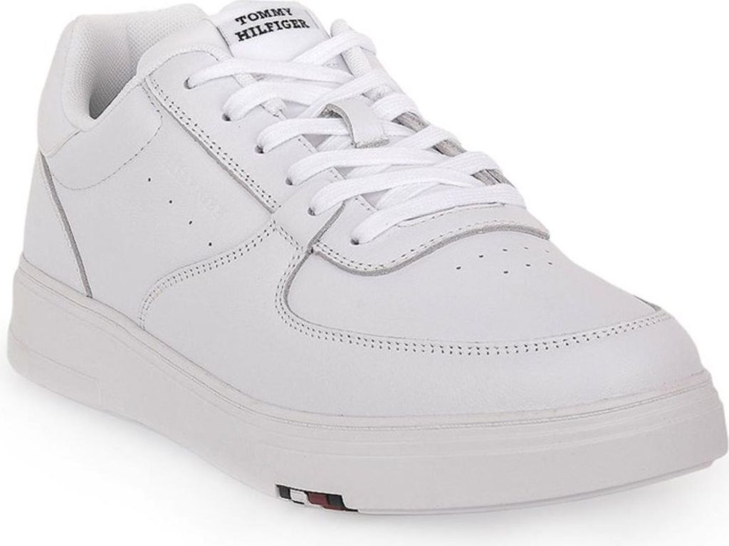 Tommy Hilfiger Modern Cup Corporate LTH Herren Sneaker Schuhe weiß r. 46
