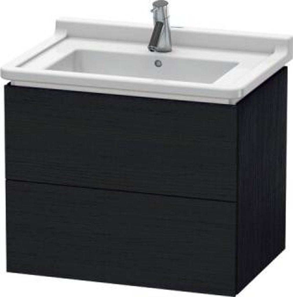 Duravit L-Cube Waschtischunterbau wandhängend, 2 Schubkästen, 670x558x469mm, LC626401616