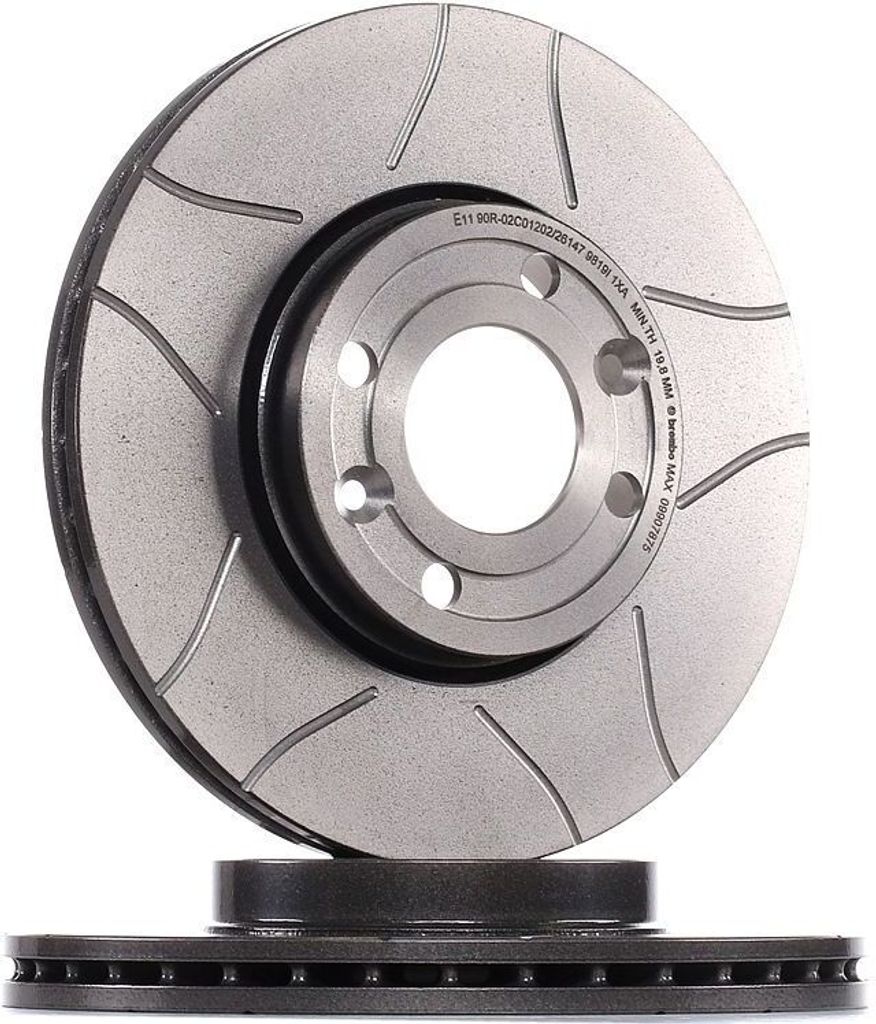 BREMBO 09.9078.75 Bremsscheibe OE 402064911R kompatibel mit Modus, Megane, Logan, Clio, Tiida, Note, Micra