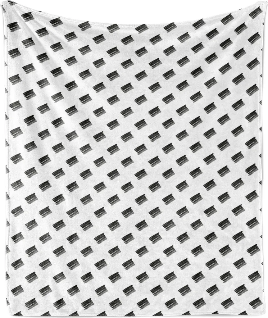 Coperta ABAKUHAUS in Flanella Grigio Carbone 175x230 cm Alta Qualità