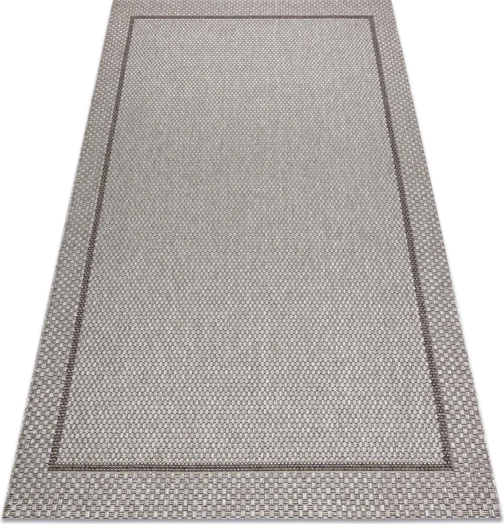 Tapis SISAL BOHO 39013037 beige avec cadre 80x150 cm pour salon