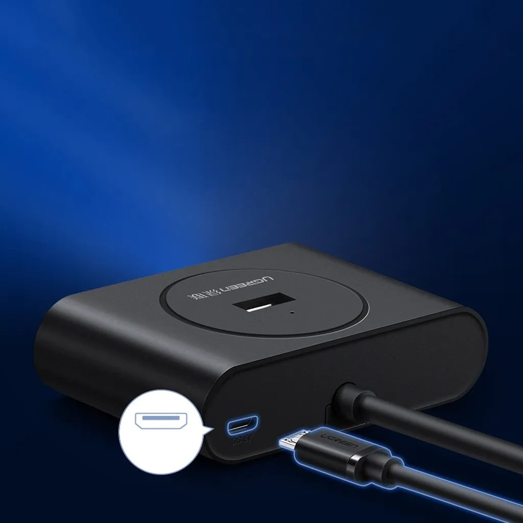 Ugreen 20290 Hub USB 3.2 Gen 1 4 Porte - Estensione Cavo 0,5m Nero - 13