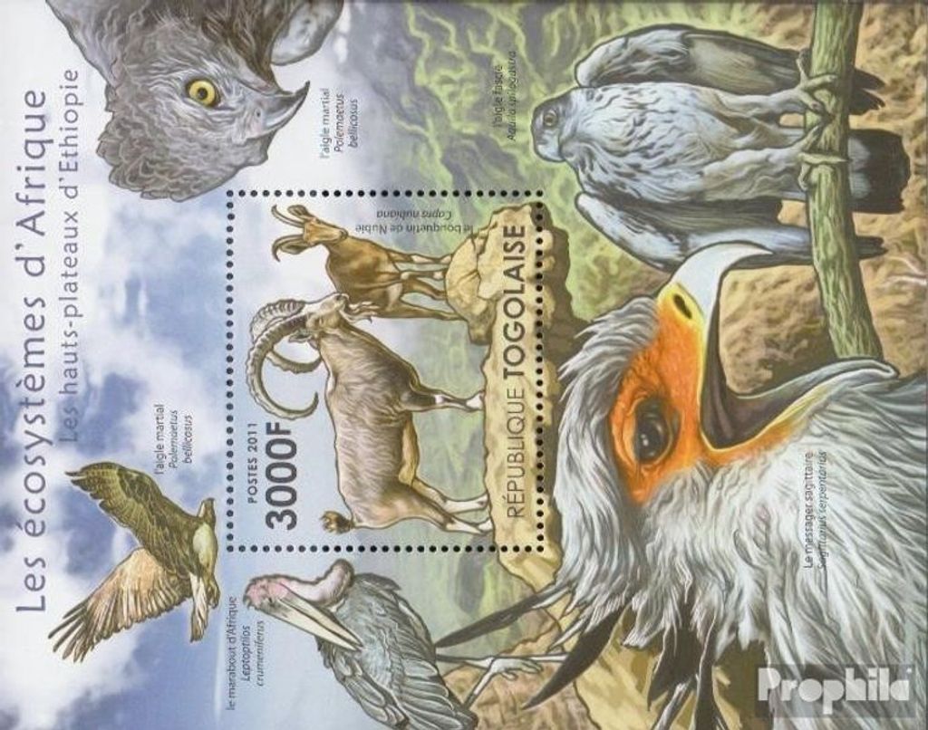 Briefmarken Togo 2011 Mi Block654 (kompl.Ausg.) postfrisch Produktbild 