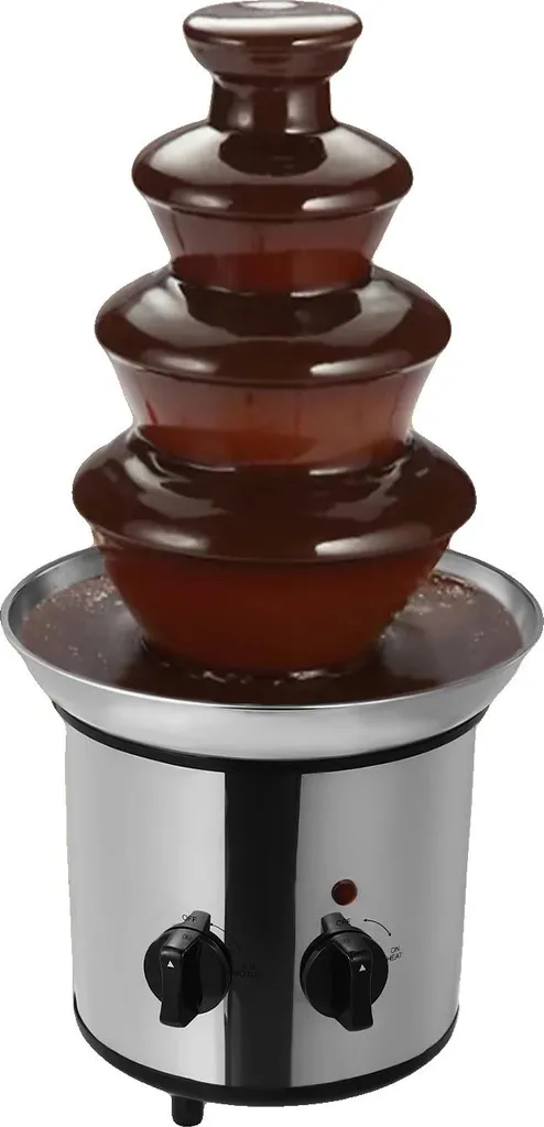 Appareil à fondue chocolat inox 430, grande capacité 1,8L, format 45 cm
