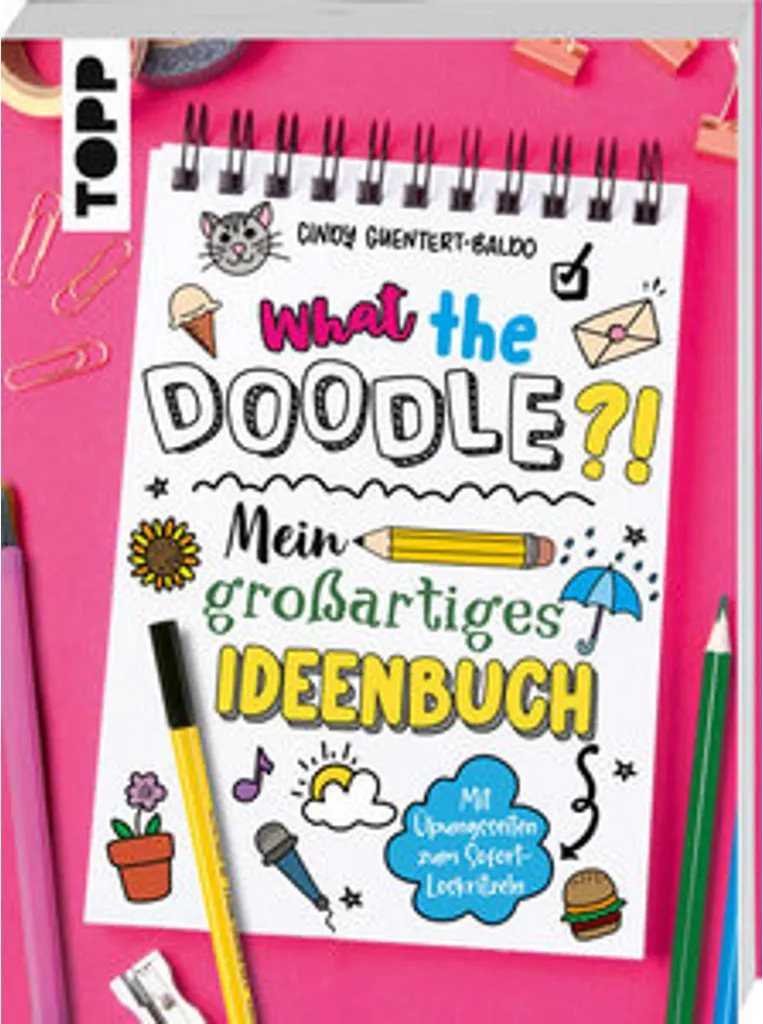 Cahier de dessin créatif What the Doodle livre d'activités ludique