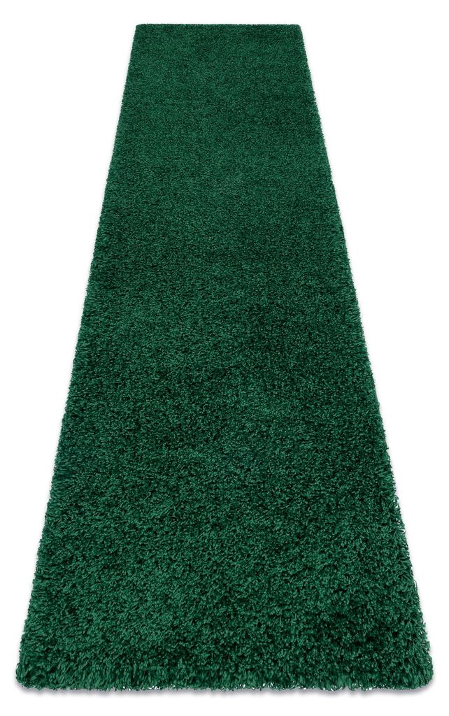 Tapis, le tapis de couloir SOFFI shaggy 5cm bouteille verte Image du produit 