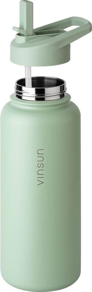 Opard 1L Edelstahl Trinkflasche - Thermoskanne Mit Vakuumisolierung