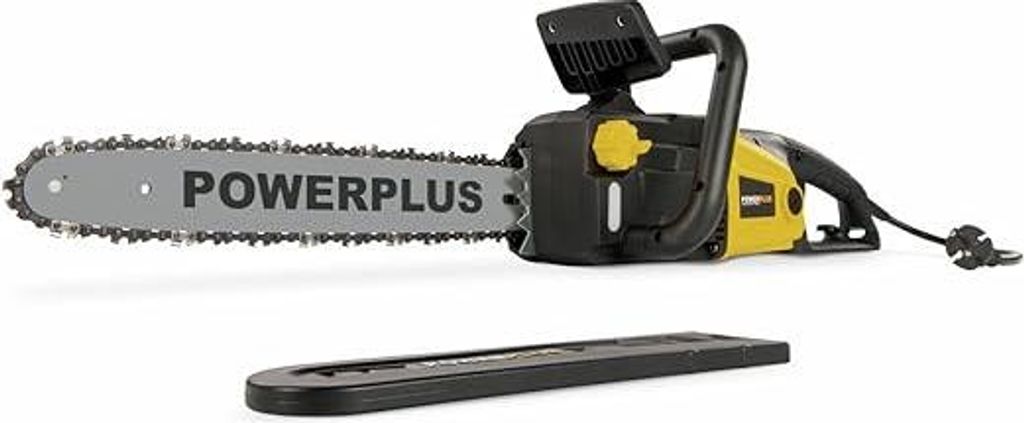Powerplus elektrische Kettensäge POWXG1009 - elektrische Säge 2400W, mit 400 mm Schwert und automatischer Kettenschmierung, Gartengeräte für ei...