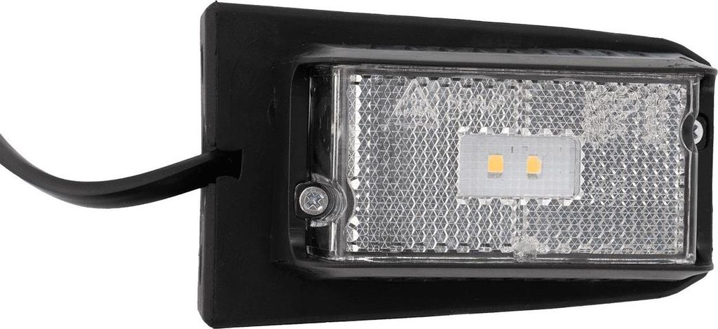 Biela LED svetlomet DPT15 s držiakom a káblom Obrázok produktu 