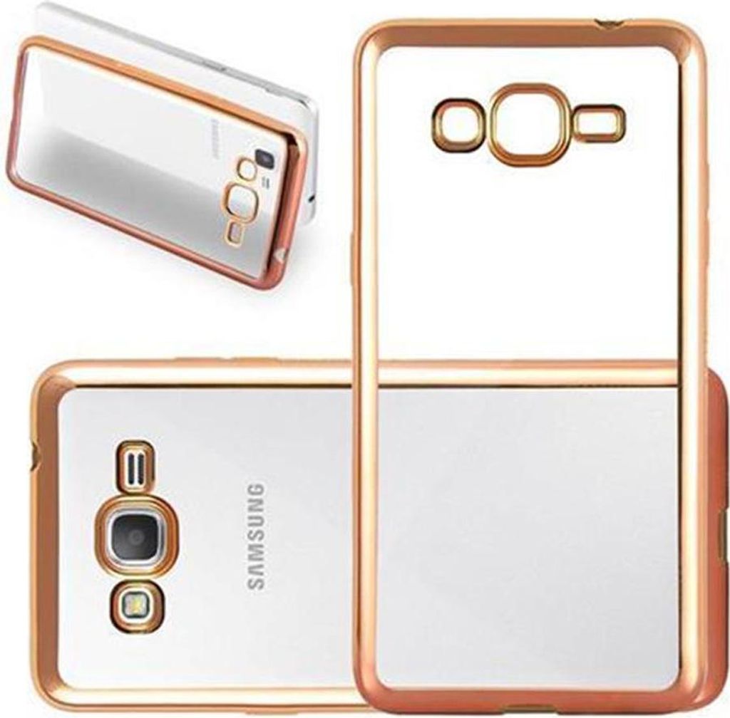 Cadorabo Hülle für Samsung Galaxy GRAND PRIME Etui in Gold Schutzhülle Handyhülle TPU Silikon Cover Case