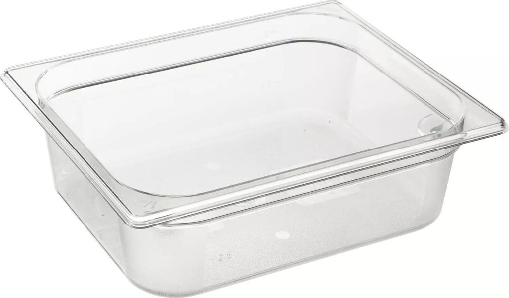 PUJADAS GN-Behälter 1/2 Polycarbonat, Tiefe: 100 mm, Inhalt: 6,00 Liter