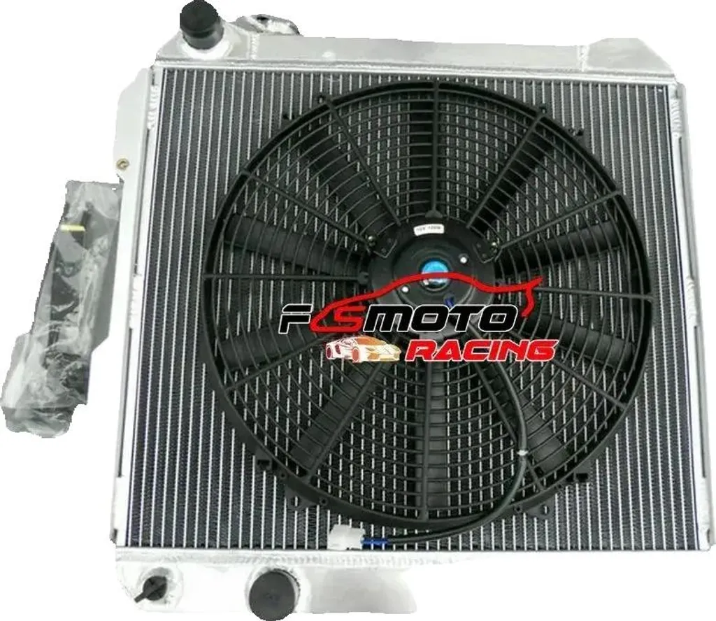 Radiateur de refroidissement moteur en alu renforcé avec faisceau de 52mm