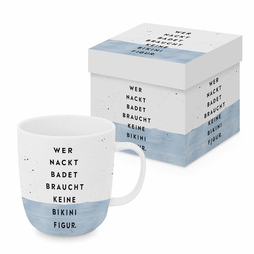 PPD Bikinifigur Matte Mug, in Geschenkbox, Henkelbecher, Kaffeebecher, Becher, Tasse, New Bone China, 400 ml, 161401488