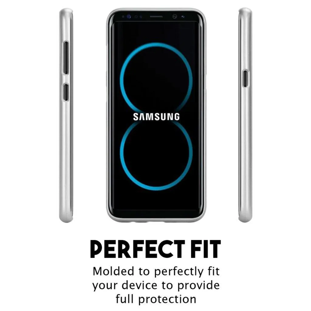 Coque Mercure I-Jelly pour Samsung Galaxy S8 Plus Argent Métallisé - 2