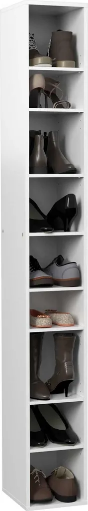 Module chaussures Stan 200cm blanc - Solution pour entrée étroite