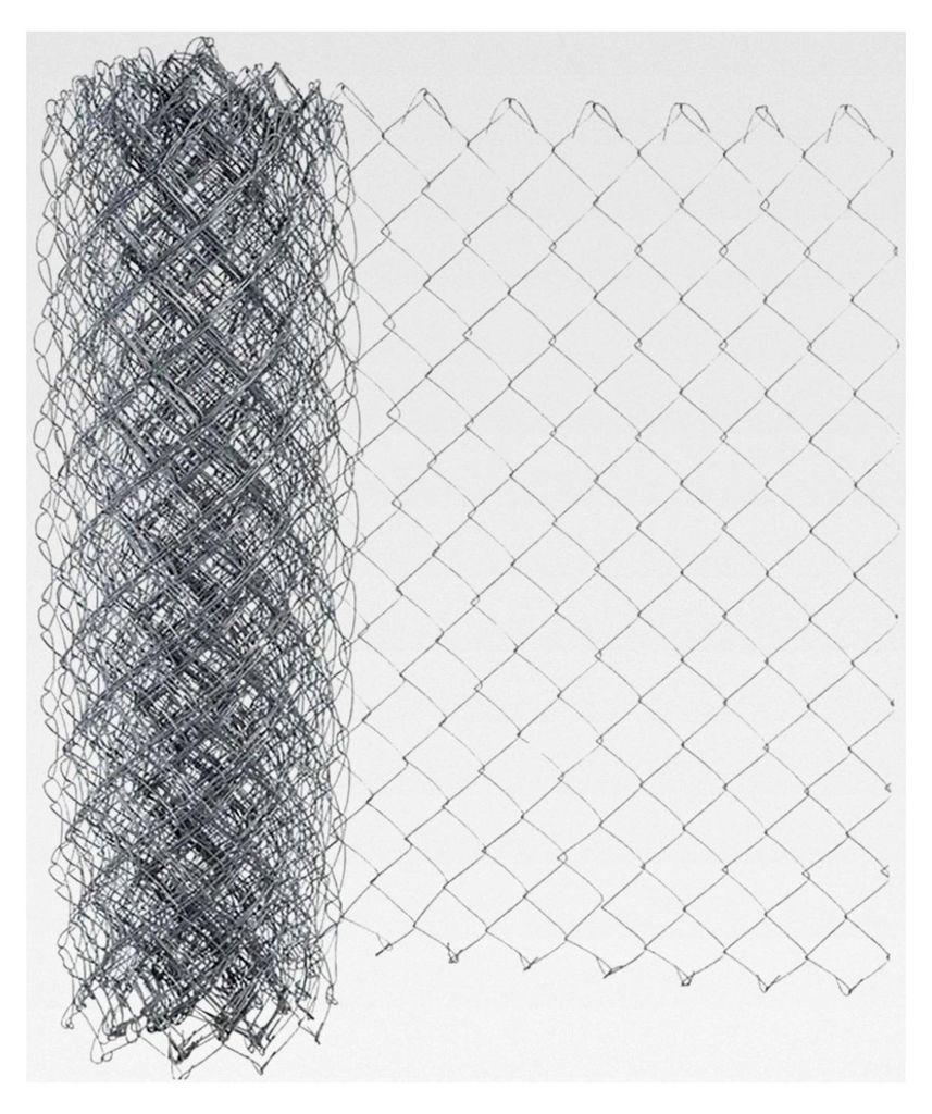 Maschendrahtzaun Viereckgeflecht Gartenzaun Verzinkt 60x60mm 1,8m (15m 175cm)