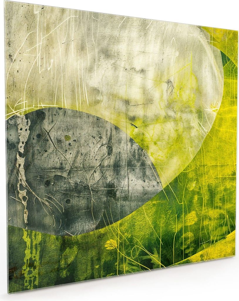 Küchenrückwand Spritzschutz Glas mit Motiv Abstraktkunst 40 x 40 cm