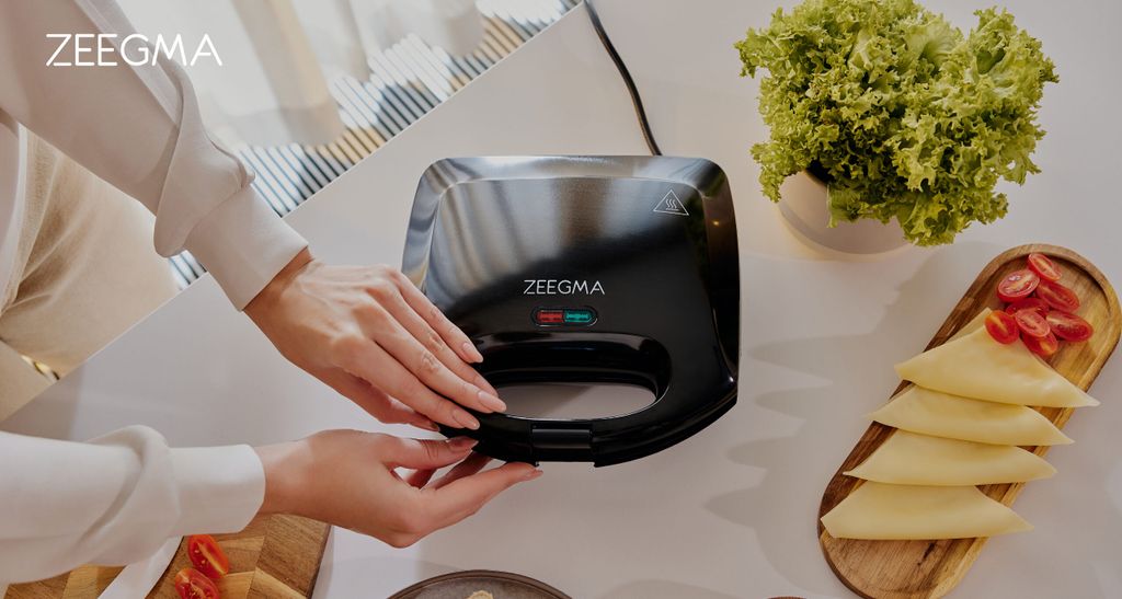 Zeegma Rotee Base Sandwichmaker 750 W LED-Leuchtanzeigen Produktbild 12