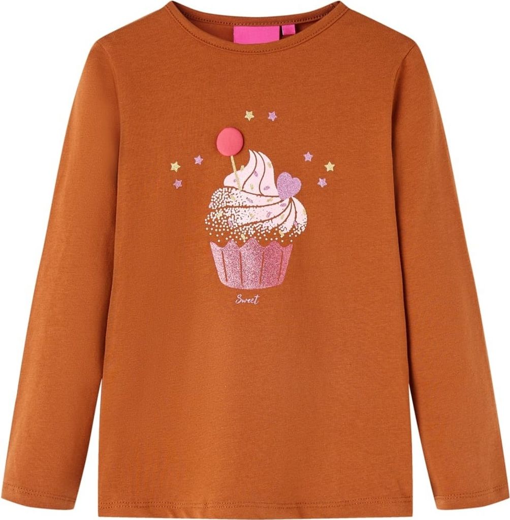 "SALE 2026"Kinder-Langarmshirt - Modernes und langlebige - Cognac 92 NEU572557 - Arbeitshosen