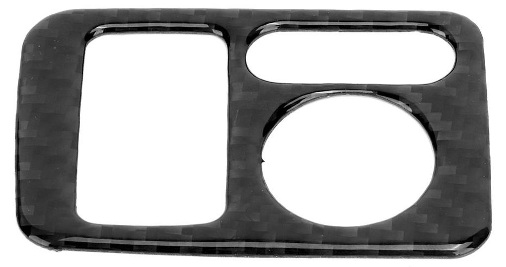 Rückspiegel-Einstellschalter-Verkleidung, weiche Kohlefaser, elektrische Einstellknopfabdeckung, passend für Honda CRV CR V 2007–2011