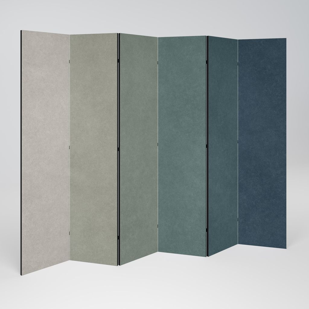 SpaceRebels Paravent Raumteiler - 6-teilig Raumtrenner, Druck 2-Seite - Raumtrenner - Trennwand Wohnung - Room Divider - Spanische Wand Deko Modern...