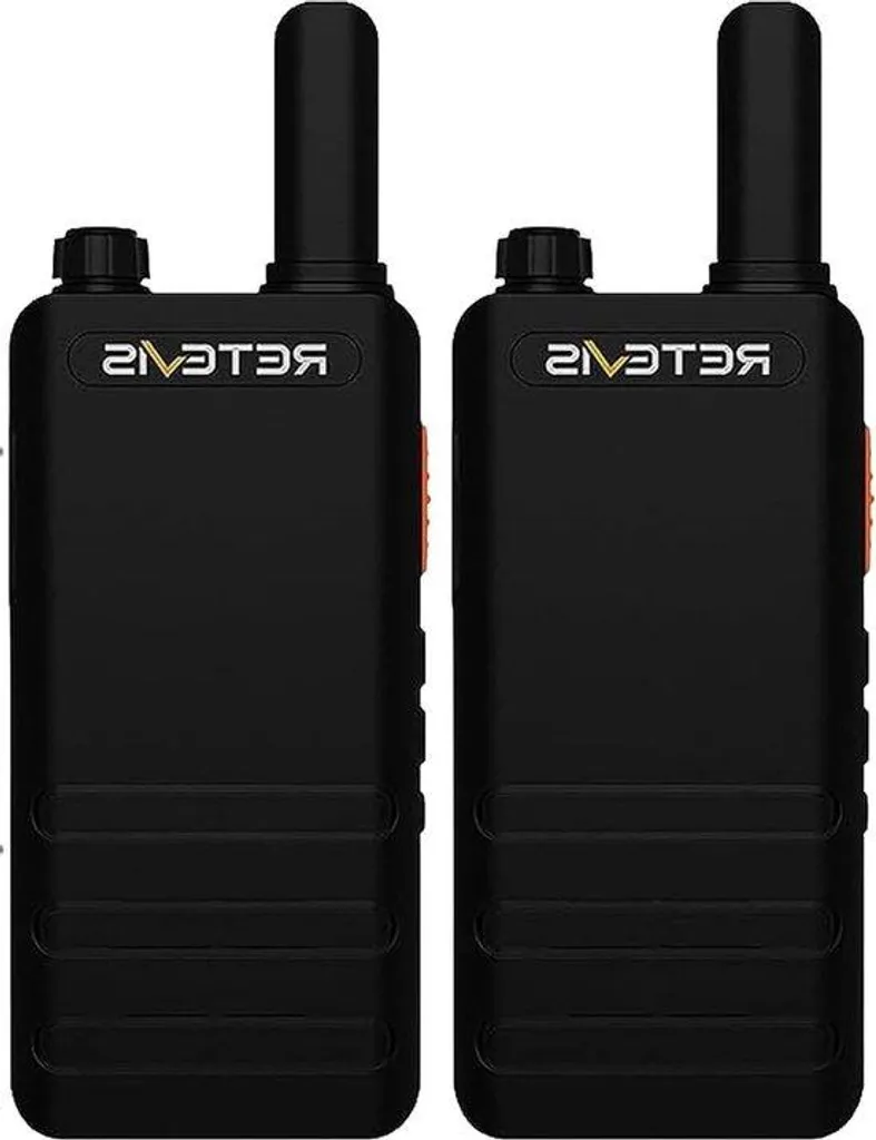 Radio portable ultra-fine noire rechargeable 1620 mAh avec mode VOX