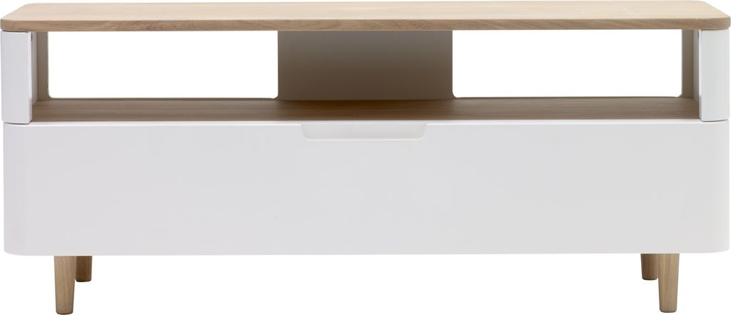 TV-Board "AMALFI" aus Eiche teilmassiv gerundet und mit natürlichem Öl behandelt in Eiche teilmassiv gerundet und mit natürlichem Öl behandelt ...