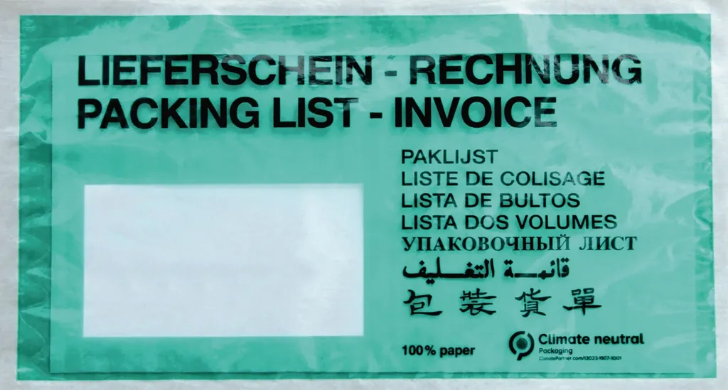 Pochette d'accompagnement DL papier vert foncé - Carton de 1000 pièces