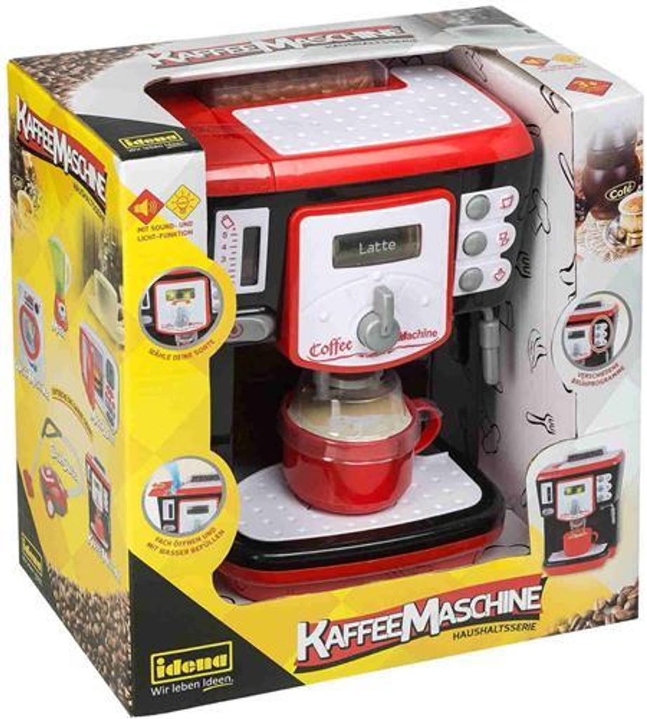 Kinder Kaffeemaschine echte Wasserfunktion Licht Haushalt Kaffee Küche Spielzeug 