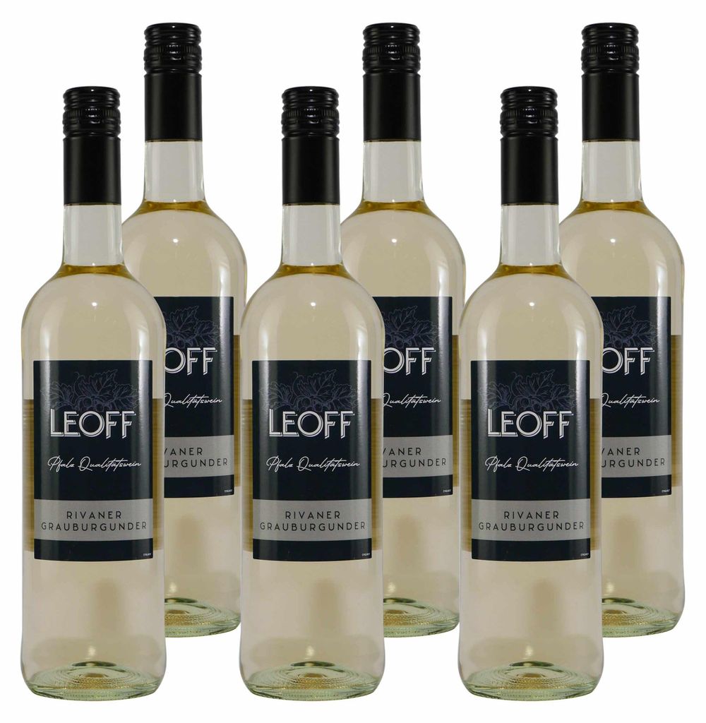 Leoff Rivaner Grauburgunder QbA -trocken- (6 x 0,75L)