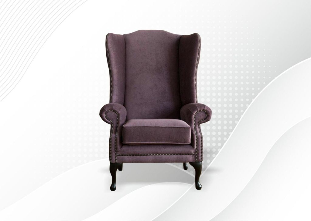 Chesterfield Ohrensessel Sessel Chaise Relax Fernseh 1 Sitzer Sofa Antik Rot