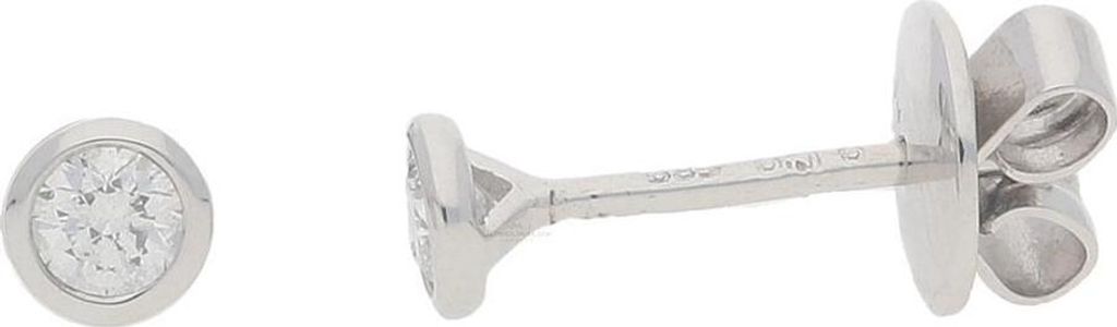 JuwelmaLux Ohrstecker 585 Weißgold mit Brillant JL10-06-2163