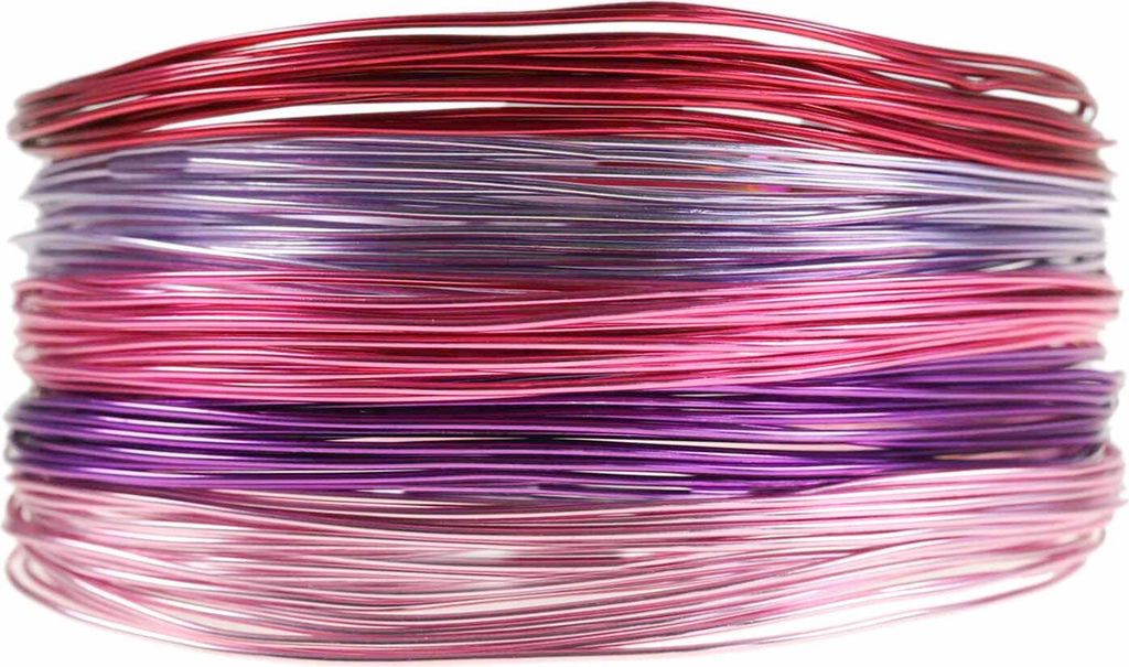 Aluminiumdraht fuchsia, purple, dunkelrosa, lila, rosa