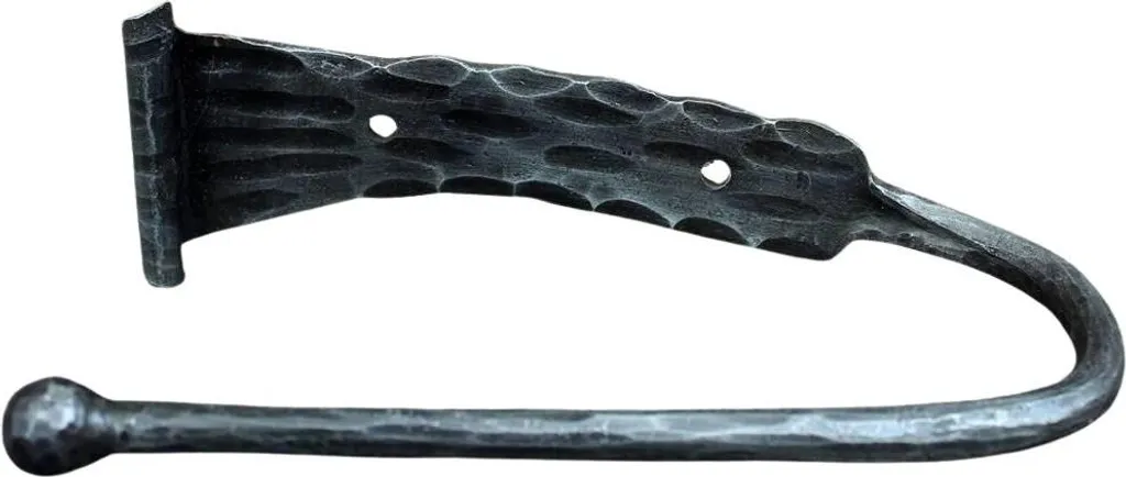 Portarotolo Shabby Chic Ferro Battuto Bianco | Arredo Bagno Vintage