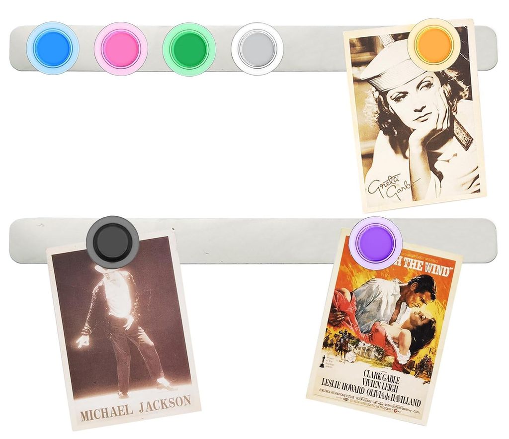 Magnetische Memotafel, selbstklebender Magnetstreifen, kleine magnetische Pinnwand, Magnetwand, Magnettafel für die Küche, Metallstreifen, magnet...