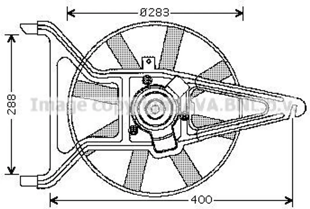 Ventilateur de radiateur robuste PRASCO CN7539 à haute performance
