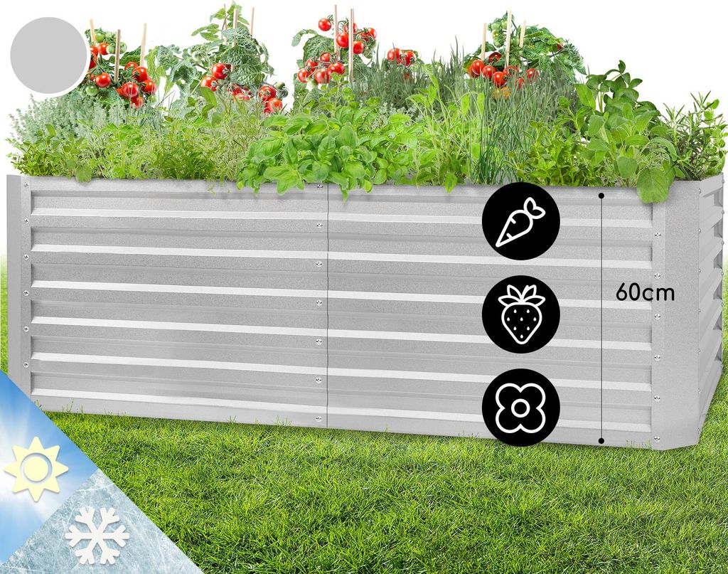 Blumfeldt Hochbeet aus Metall, Wetterfestes Produktbild 