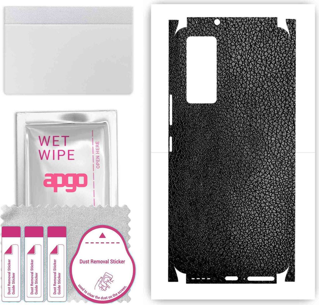 apgo Rückseite + Seiten Schutzfolie, Skin, kompatibel mit Vivo V21e 5G, Hinten Displayschutzfolie aus Vinylfolie, kratzfest, einfache Montage - Sc...