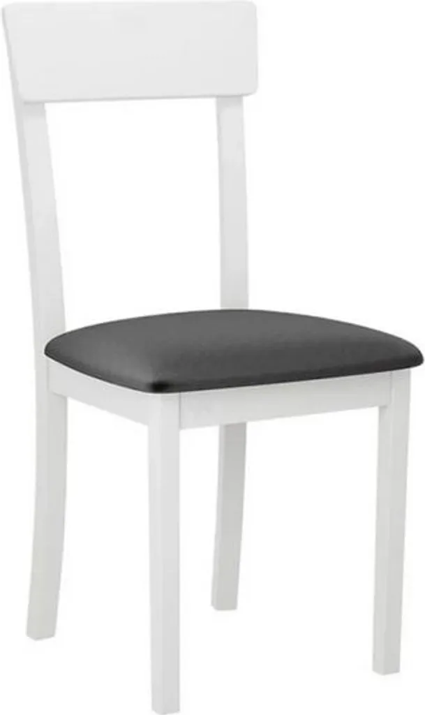Sedia da pranzo NEYA 1 Bianco e Grigio Scuro | Design Moderno