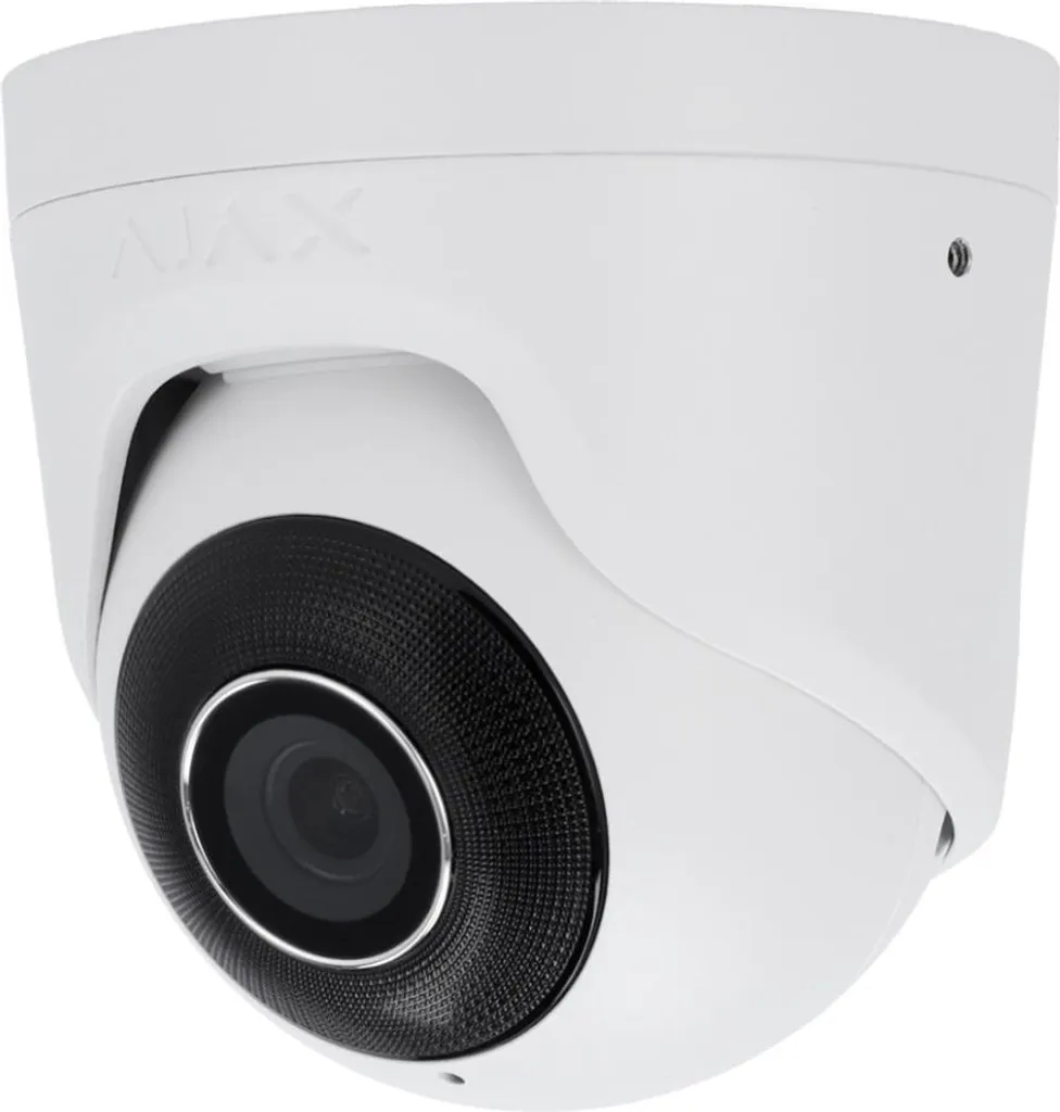 Caméra de Surveillance Extérieure 8MP Ajax Turret PoE Blanche IP65 4mm