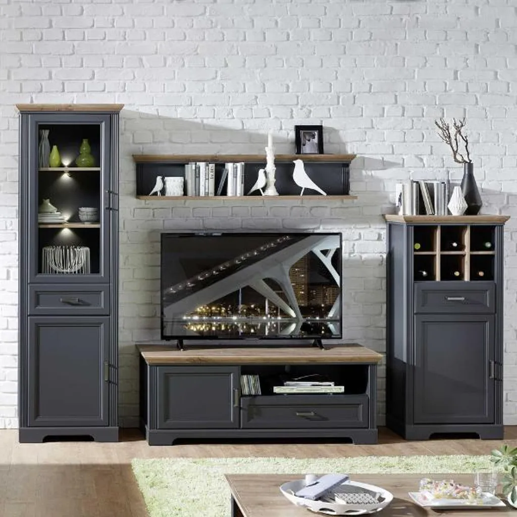 Vitrine JASMIN Graphite : Gagnez de la Place et Sublimez votre Déco